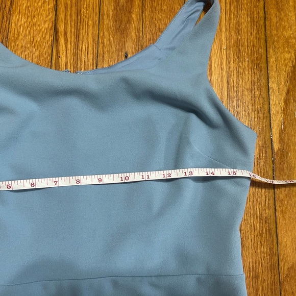 Betsey Johnson Blue Sleeveless Knee Length Sheath Dress Size 6 - Picture 4 of 8